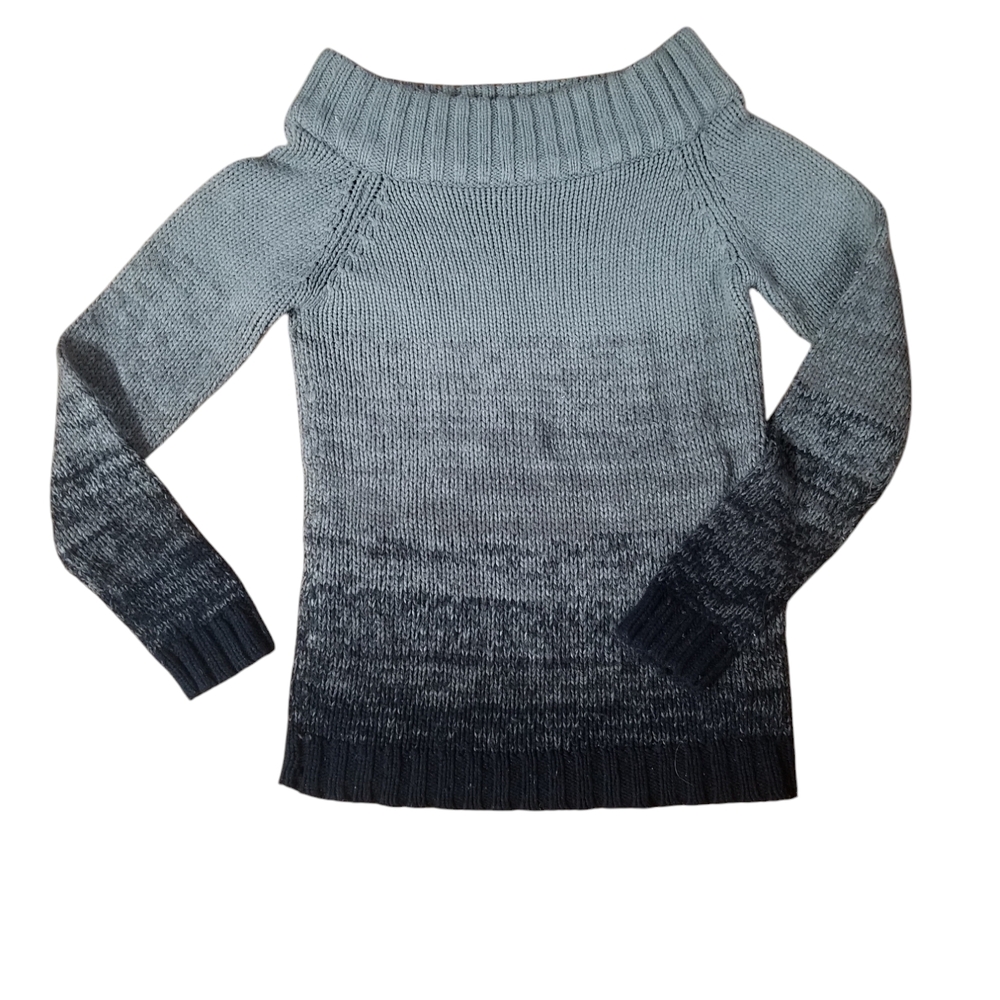 🌷🌷Decree Gray Cowl Neck Sweater with Gradient Design